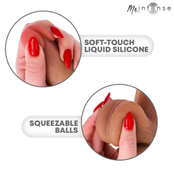 MR INTENSE - GODE EN SILICONE ULTRA-RÉALISTE AVEC TESTICULES-GARY L - 23 CM - Ø 4,7 CM