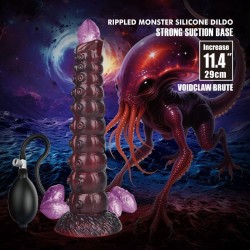 Gode gonflable en silicone POWER MONSTERS - VOIDCLAW BRUTE BICOLOR (29 cm, Ø 5,7 cm)