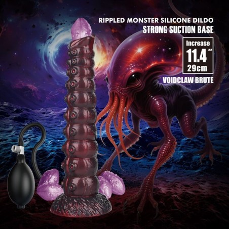 Gode gonflable en silicone POWER MONSTERS - VOIDCLAW BRUTE BICOLOR (29 cm, Ø 5,7 cm)