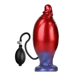le gode gonflable en silicone POWER MONSTERS - SHADOW BEHEMOTH BICOLOR (22 cm Ø 5 cm)
