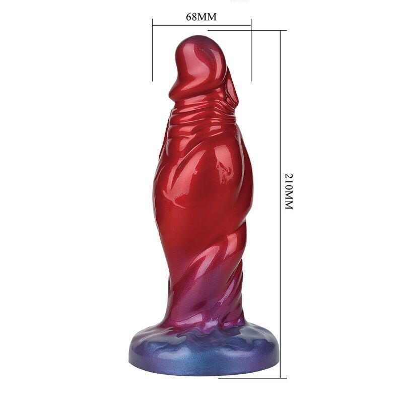 le gode gonflable en silicone POWER MONSTERS - SHADOW BEHEMOTH BICOLOR (22 cm Ø 5 cm)