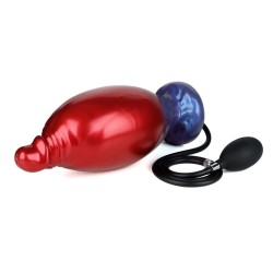 le gode gonflable en silicone POWER MONSTERS - SHADOW BEHEMOTH BICOLOR (22 cm Ø 5 cm)