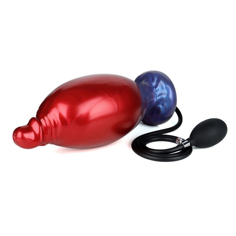 le gode gonflable en silicone POWER MONSTERS - SHADOW BEHEMOTH BICOLOR (22 cm Ø 5 cm)