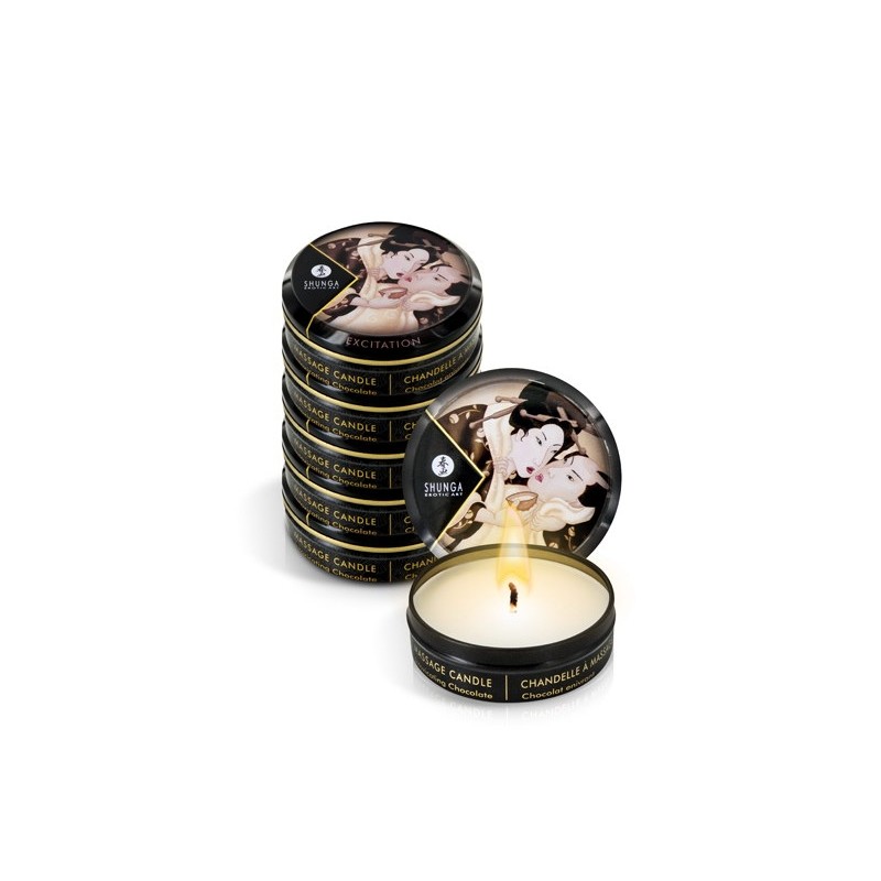 Mini bougie de massage Excitation chocolat SHUNGA 