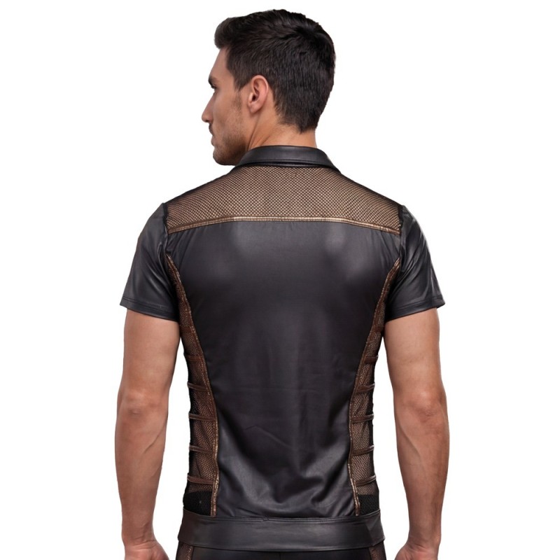 NEK  - T-shirt noir et bronze