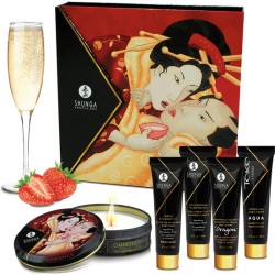 Kit Secret de Geisha Vin Pétillant - Fraise Shunga