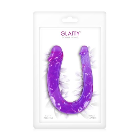 Double Dong réaliste violet Glamy