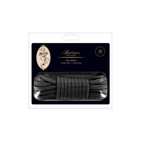Corde bondage shibari noire 5 mètres Sweet Caress