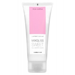 Sweet Bubble Gum 70 ml Lubrifiant Eau Mixgliss