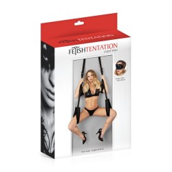 Collier et menottes avec chaînes métal Fetish Tentation