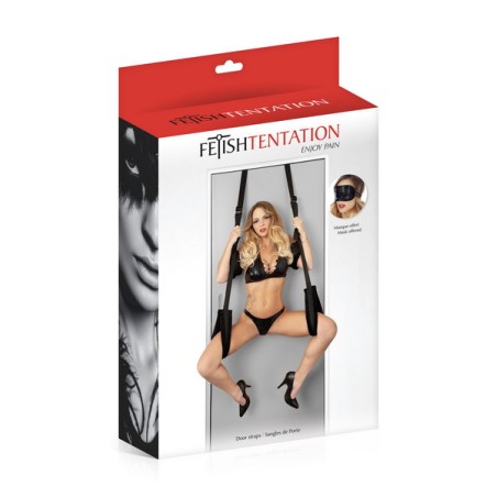 Collier et menottes avec chaînes métal Fetish Tentation