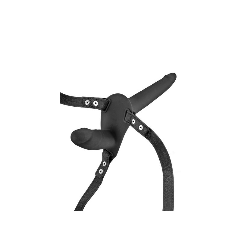 Double gode ceinture noir Fetish Tentation