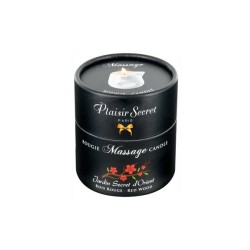 Bougie de massage Bois rouge Plaisir secret