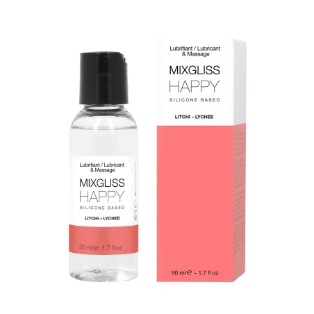 Happy Litchi 50 ml Lubrifiant 2 en 1 Silicone Mixgliss
