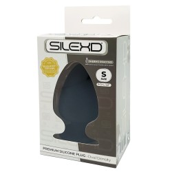 Plug Anal Noir Double Densité S - Ø 4,8 cm Silexd