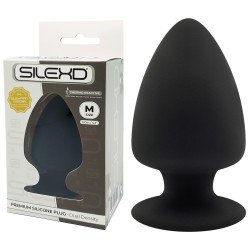 Plug Anal Noir Double Densité M - Ø 5,7 cm Silexd