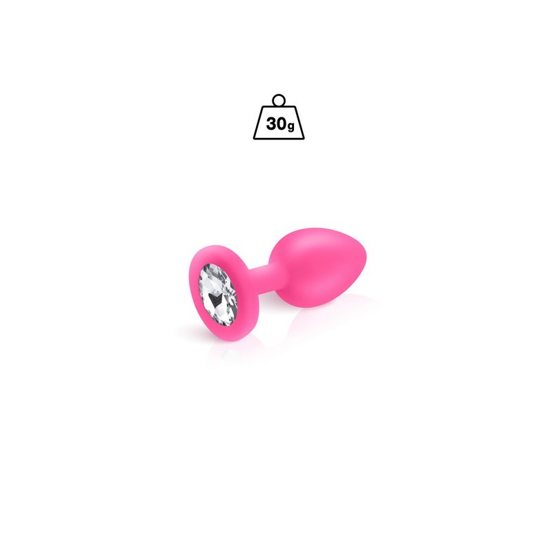 Plug bijou rose silicone Cloud 30g Taille S Hidden Eden