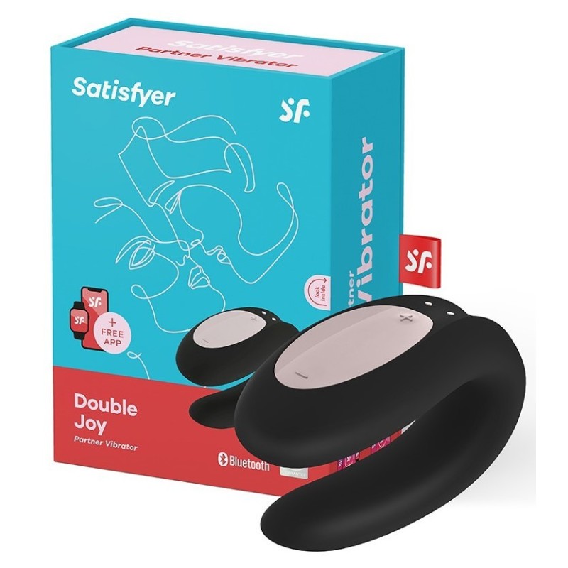 Satisfyer Double Joy Noir Connecté