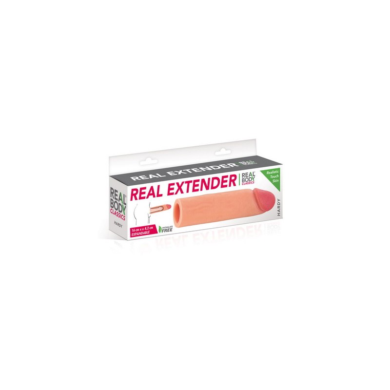 Gaine réaliste d'extension de pénis Hardy 16cm Real Body