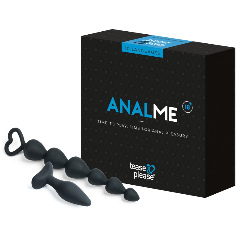 Jeu Anal Me avec Plug et chapelet Tease & Please