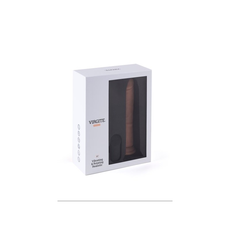 Vibromasseur réaliste tournant  USB R7 Virgite