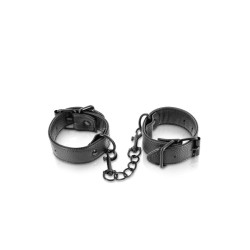 Menottes simili cuir ajustables Fetish Tentation
