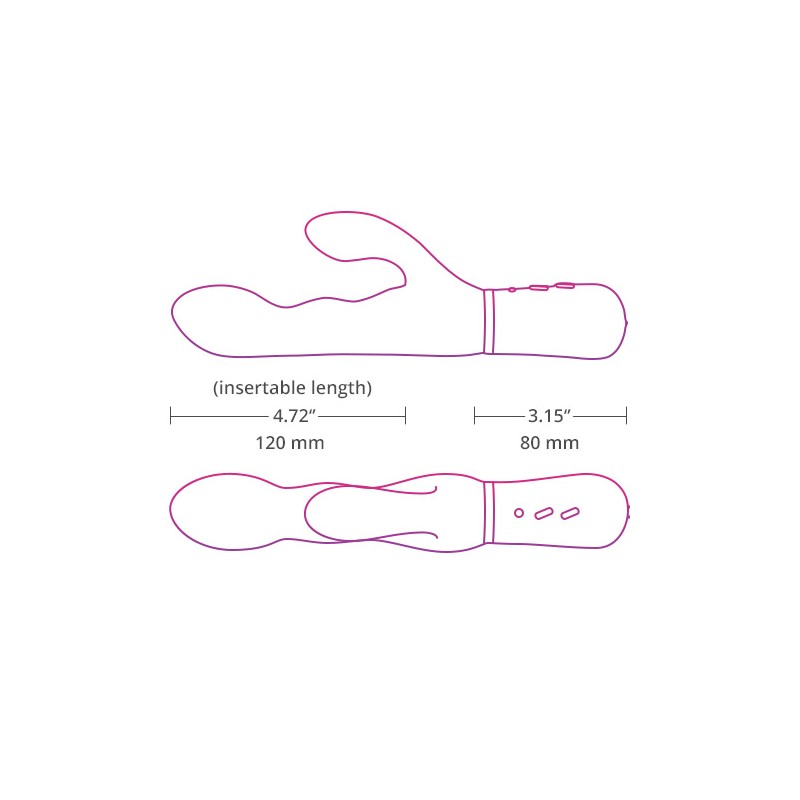 Rabbit connecté Nora vibrator Lovense