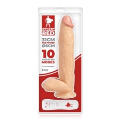The Power Vibromasseur réaliste 31cm Captain Red