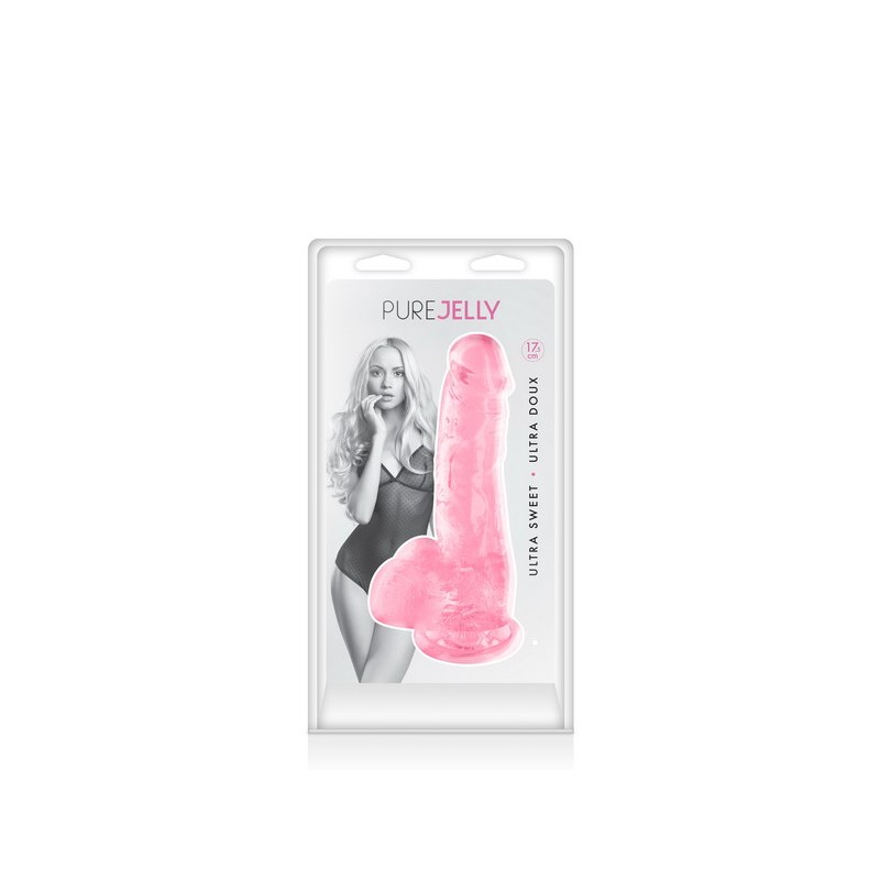 Gode Ventouse M en jelly 17 cm 2 couleurs aux choix Pure Jelly