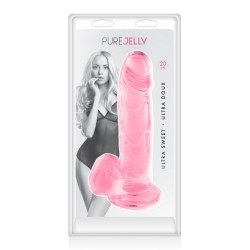 Gode Ventouse L en jelly 20 cm 2 couleurs aux choix Pure Jelly