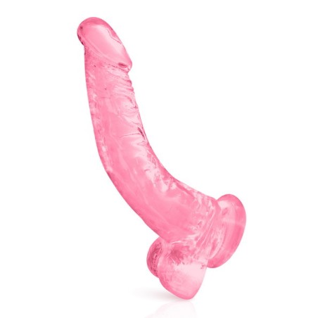 Gode Ventouse XL Courbé en jelly 22cm 2 couleurs aux choix Pure Jelly