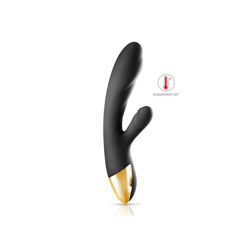 Vibromasseur Rabbit Chauffant USB My Queen 2 Black Empire