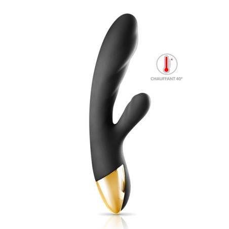 Vibromasseur Rabbit Chauffant USB My Queen 2 Black Empire
