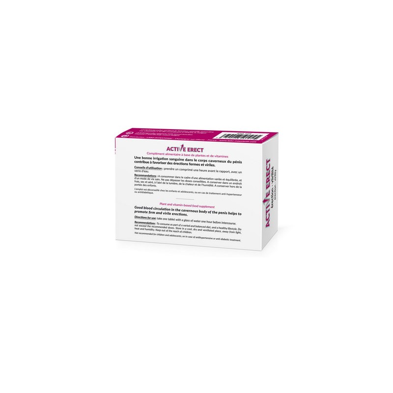 Booster Power sexuel 4 en 1 pour hommes 30 comprimés Labo Intex-Tonic