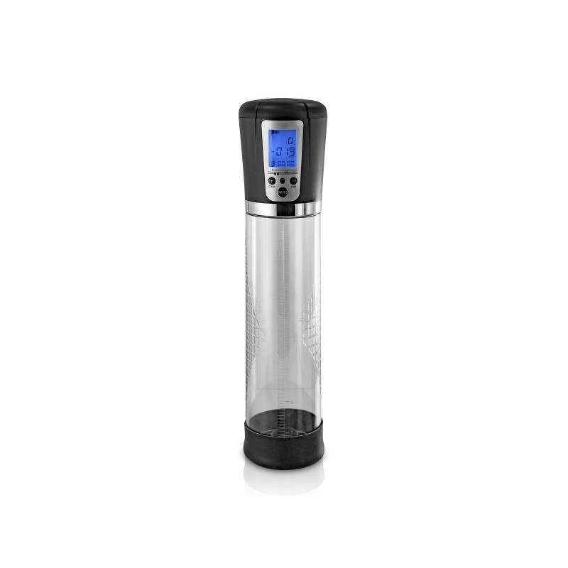 Pompe à pénis digitale USB  avec écran LCD Blue Junke