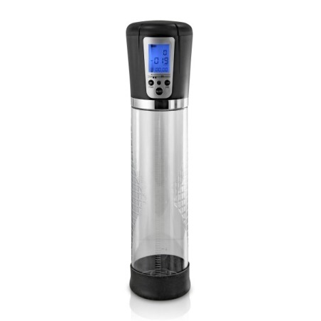 Pompe à pénis digitale USB  avec écran LCD Blue Junke