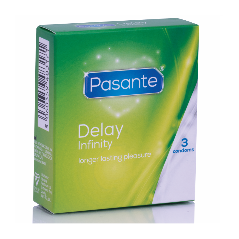 3 préservatifs retardants Taille 53 Pasante